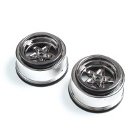 Losi Rear Wheel Black Chrome (2): 22S Drag - LOS43050