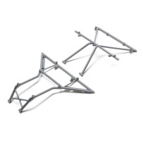 Losi Roll Cage Roof Front Gray: Rock Rey - LOS230040