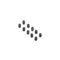 Losi Set Screws Steel Black Oxide Flat Point M4 x 6mm (10) - LOS255021