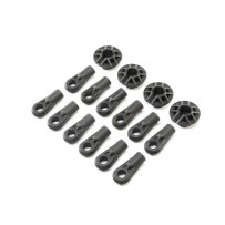 Losi Shock and Rod Ends Spring Cups (12): Super Baja Rey - LOS254034