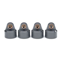 Traxxas Shock caps aluminum (gray-anodized) gt-maxx shocks (4) TRX8964-GRAY