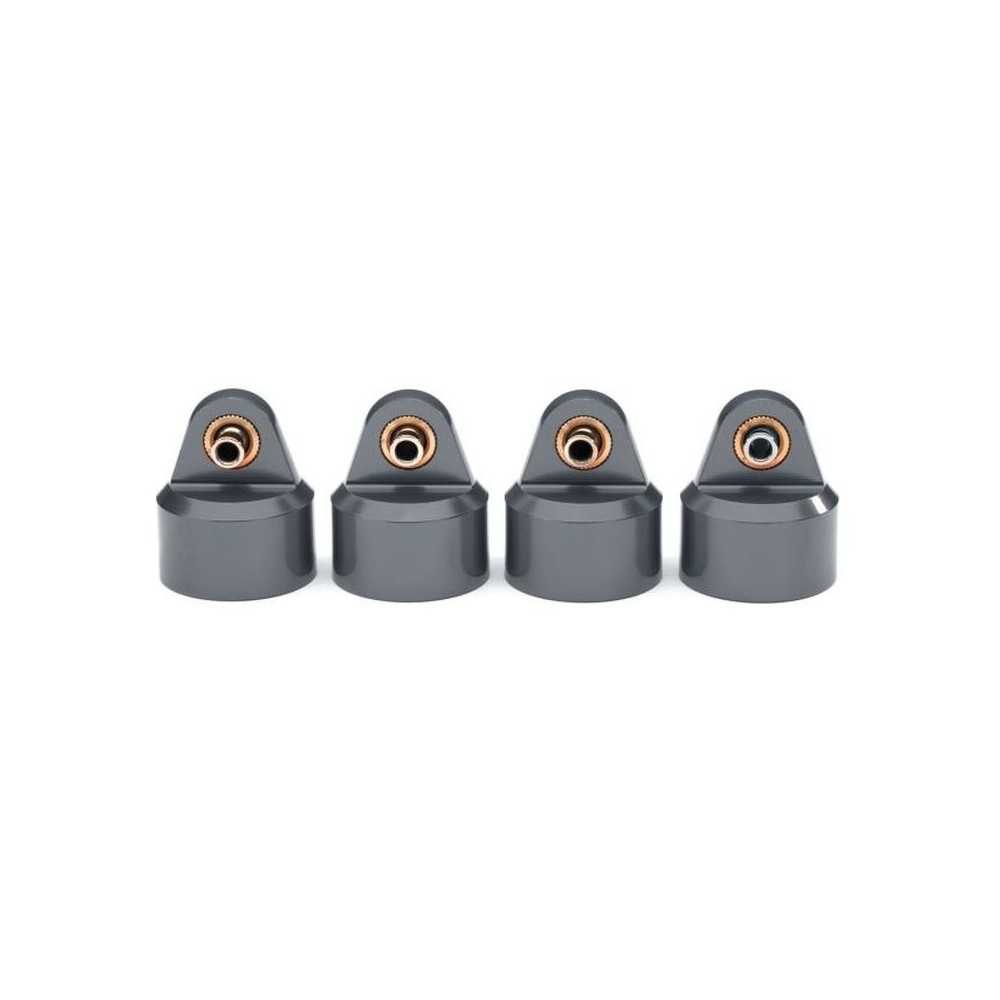 Traxxas Shock caps aluminum (gray-anodized) gt-maxx shocks (4) TRX8964-GRAY Traxxas Shock caps aluminum (gray-anodized) gt-maxx shocks (4) TRX8964-GRAY
