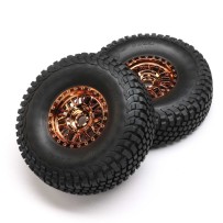 Losi Wheel Tire Mounted (2): 8X Super Lasernut - LOS45037