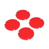 Losi Wheel Cover Set Red: 22S Sprint - LOS-2890