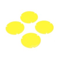 Losi Wheel Cover Set Yellow: 22S Sprint - LOS-2887