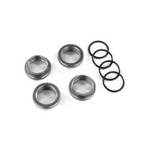Retenedores muelle GT-Maxx gris anodizado Traxxas TRX8968-GRAY