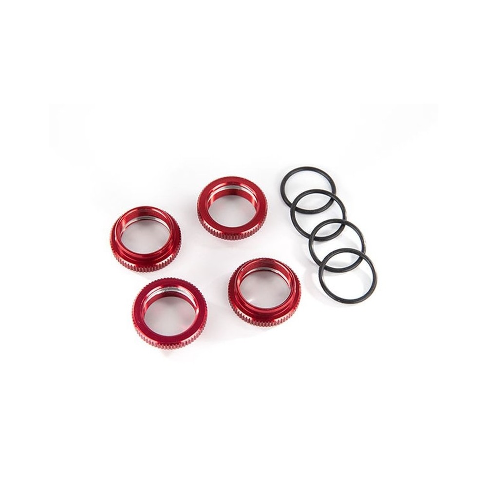 Retenedor muelle GT-Maxx aluminio rojo Traxxas TRX8968R Retenedor muelle GT-Maxx aluminio rojo Traxxas TRX8968R