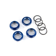 Retenedor muelle GT-Maxx aluminio azul Traxxas TRX8968X