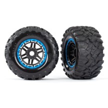 Ruedas Beadlock 2.8 negras azules Maxx Traxxas TRX8972A