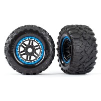 Ruedas Beadlock 2.8 negras azules Maxx Traxxas TRX8972A