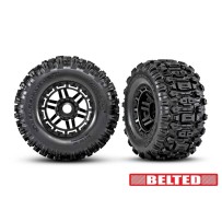 Ruedas Sledgehammer montadas negras Traxxas TRX8979