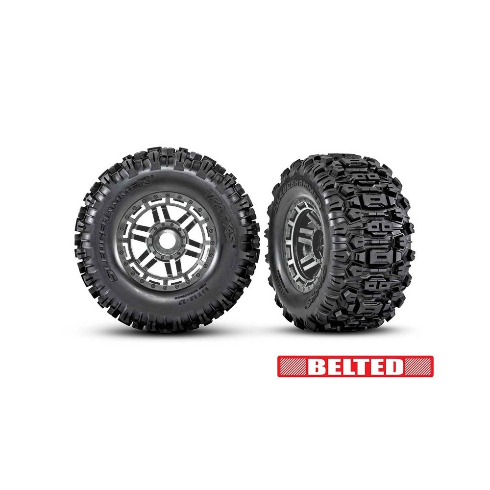Ruedas Sledgehammer negro cromo Traxxas TRX8979A