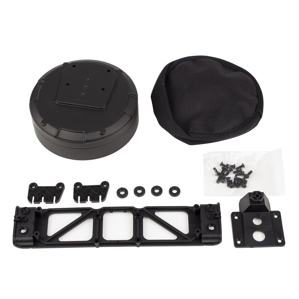 Element RC Bushido+ Spare Tire Mount and Bag Set AE42199 Element RC Bushido+ Spare Tire Mount and Bag Set AE42199