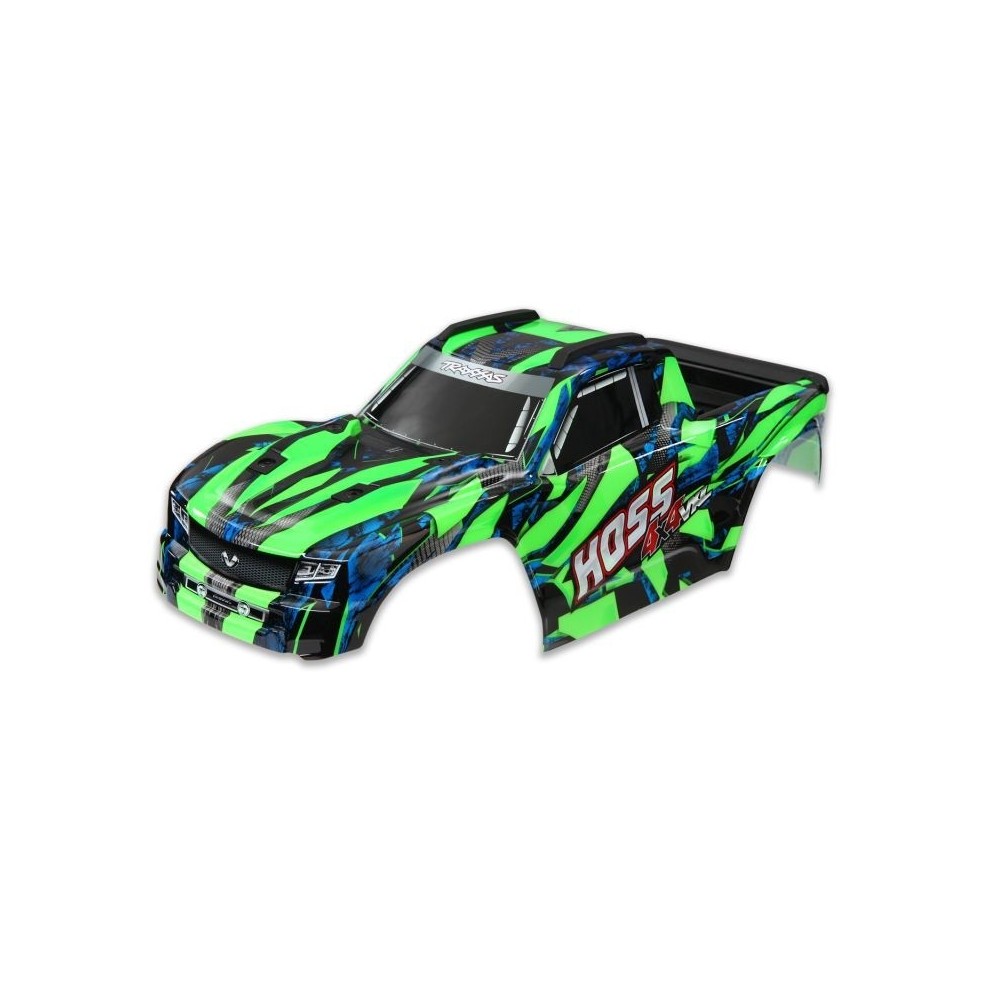 Carrocería Traxxas Hoss 4x4 VXL verde con parrilla, ventanas y calcas instaladas – TRX9011G Carrocería Traxxas Hoss 4x4 VXL verde con parrilla, ventanas y calcas instaladas – TRX9011G