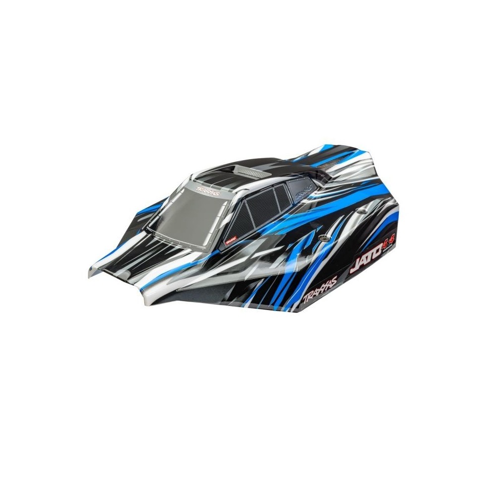 Carrocería Traxxas Jato 4x4 azul pintada pegatinas TRX9018-BLUE Carrocería Traxxas Jato 4x4 azul pintada pegatinas TRX9018-BLUE