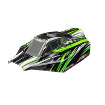 Carrocería Traxxas Jato 4x4 verde pintada pegatinas TRX9018-GRN