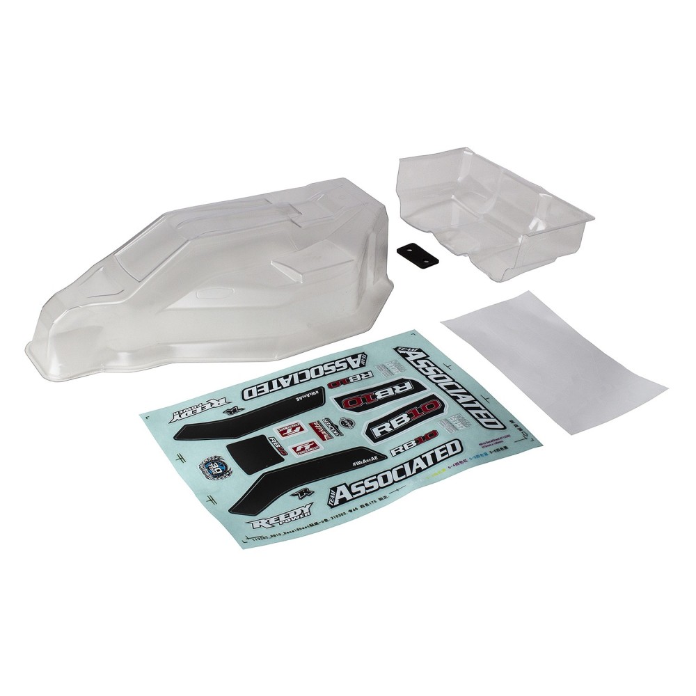 Team Associated RB10 RTR Body and Wing, clear AE72015 Team Associated RB10 RTR Body and Wing, clear AE72015
