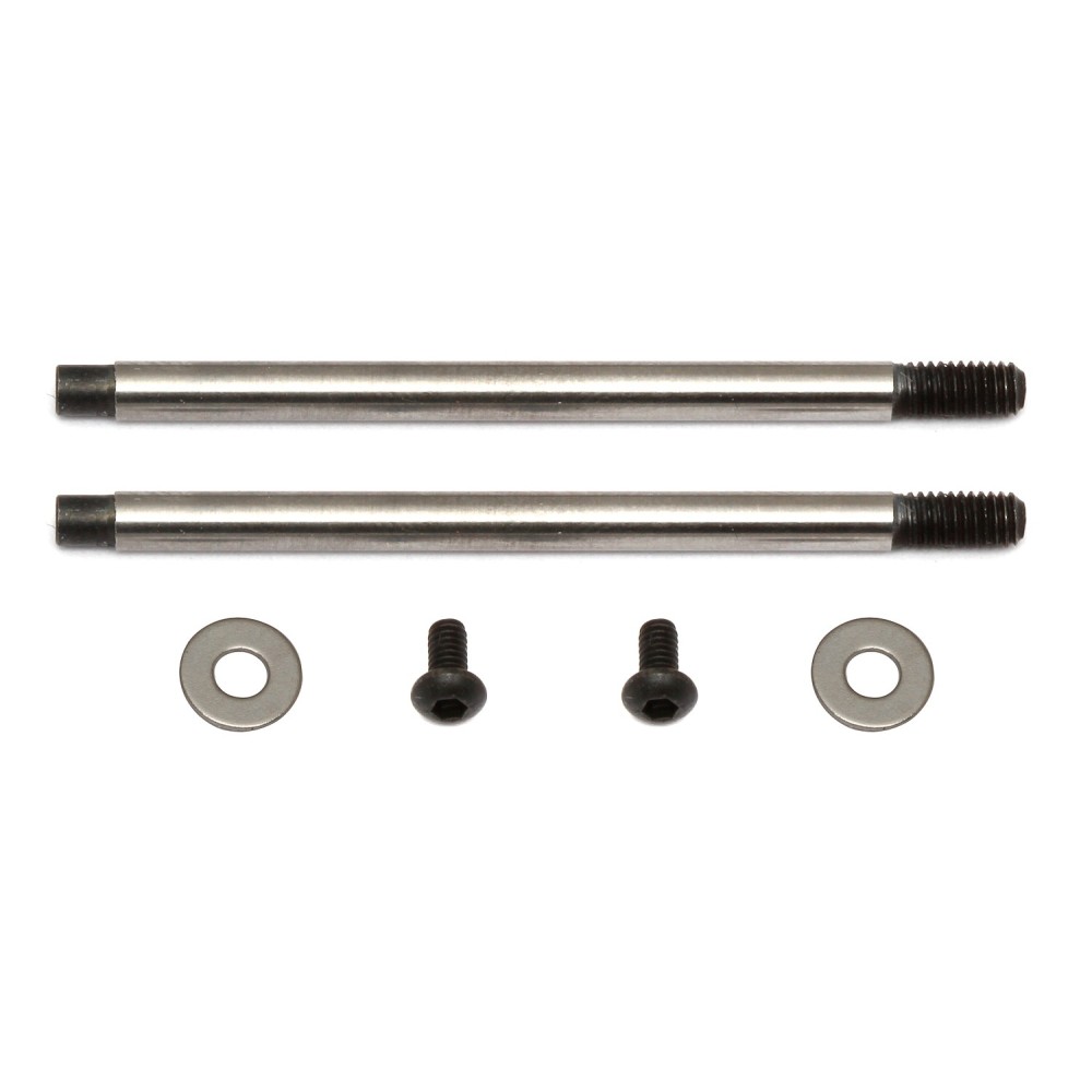 Team Associated FT 3x27.5 mm Shock Shafts (V2), Chrome AE91620 Team Associated FT 3x27.5 mm Shock Shafts (V2), Chrome AE91620