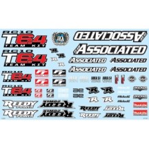Team Associated RC10T6.4 Decal Sheet AE71179