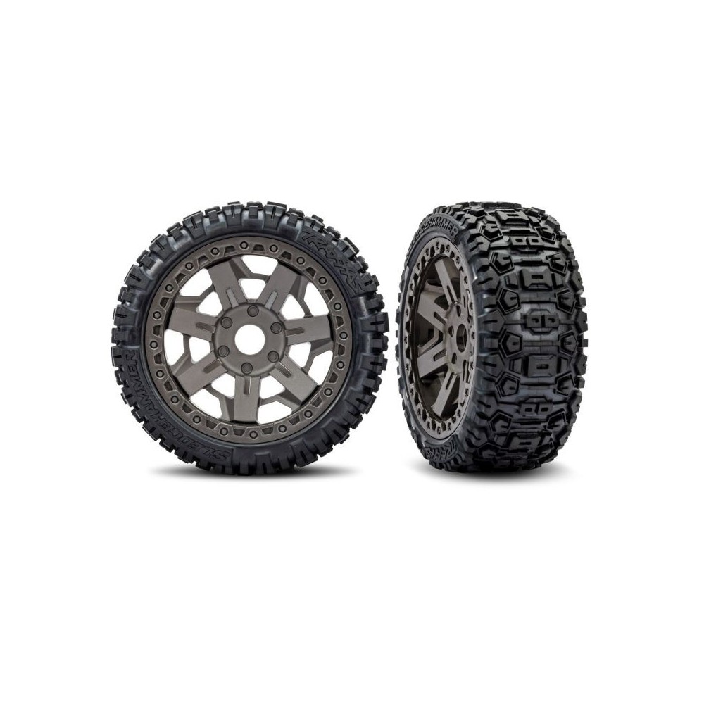 Neumáticos ruedas 3.0 Sledgehammer cinta gris Traxxas TRX9071-GRAY Neumáticos ruedas 3.0 Sledgehammer cinta gris Traxxas TRX9071-GRAY