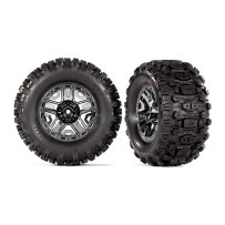Ruedas 2.8 cromadas negras Sledgehammer Traxxas TRX9072