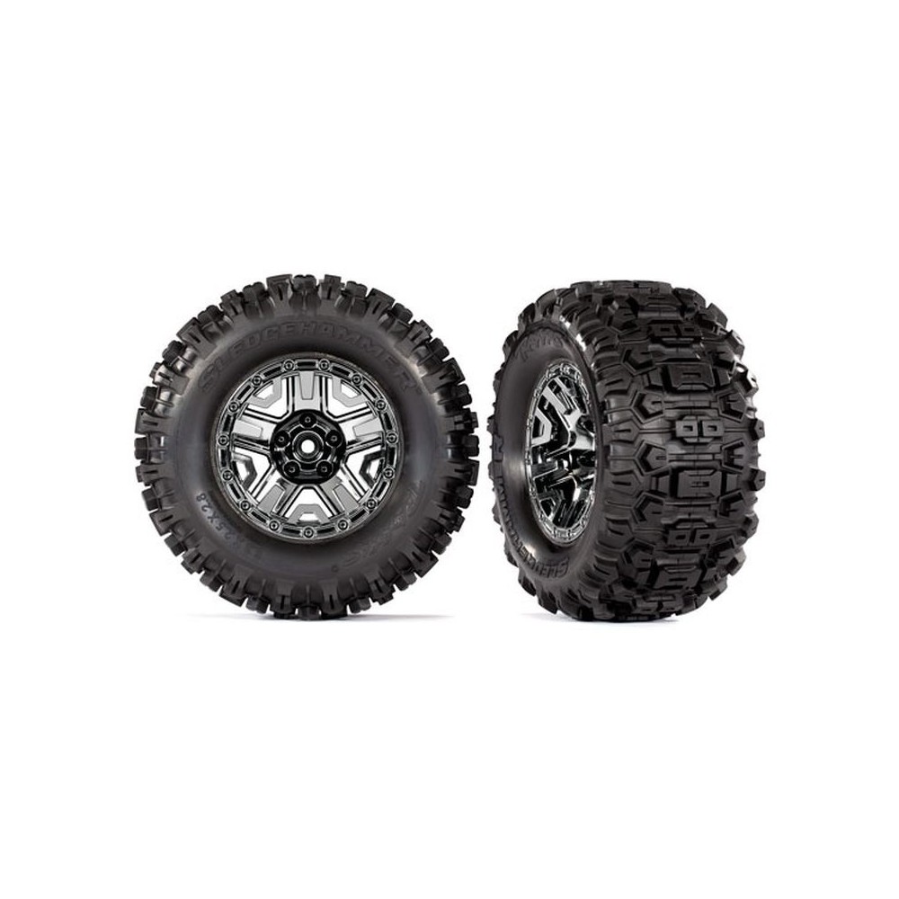 Ruedas 2.8 cromadas negras Sledgehammer Traxxas TRX9072 Ruedas 2.8 cromadas negras Sledgehammer Traxxas TRX9072
