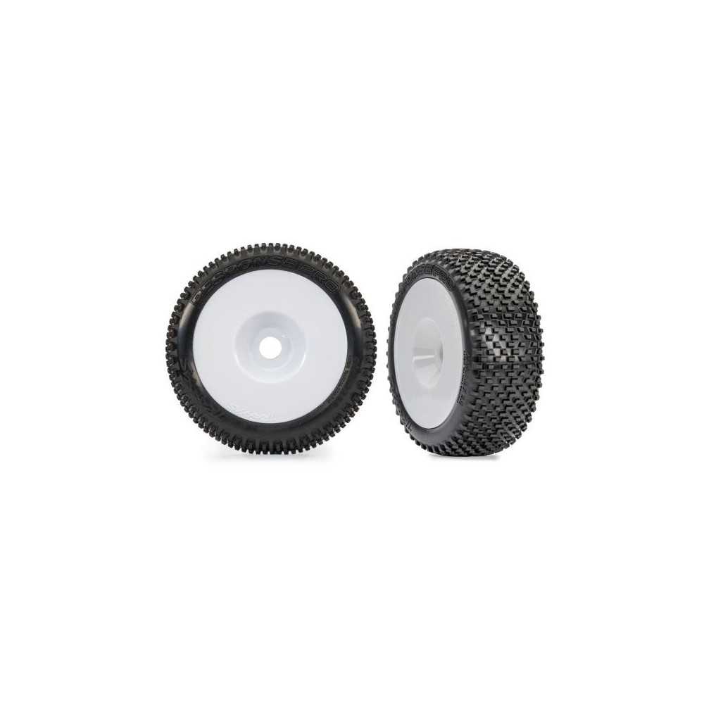 Traxxas Tires wheels assembled glued (white dished 3.0 wheels response pro) TRX9074-WHT Traxxas Tires wheels assembled glued (white dished 3.0 wheels response pro) TRX9074-WHT
