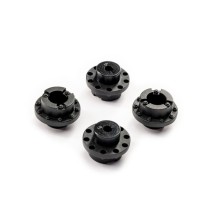 Tapacubos Traxxas negros ruedas TRX9075