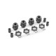 Cubos estriados 17mm gris Traxxas TRX9086-GRAY