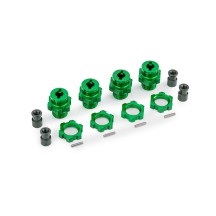 Cubos estriados 17mm verde Traxxas TRX9086-GRN