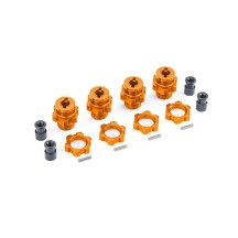 Cubos estriados 17mm naranja Traxxas TRX9086-ORNG
