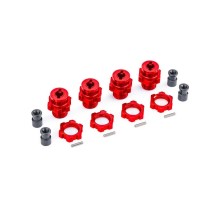 Cubos estriados 17mm rojo Traxxas TRX9086-RED