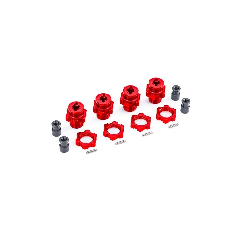 Cubos estriados 17mm rojo Traxxas TRX9086-RED Cubos estriados 17mm rojo Traxxas TRX9086-RED