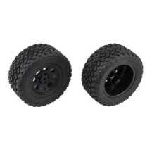 Team Associated Pro2 LT10SW Rear Wheels and Tires, mounted AE72112