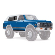Carrocería Traxxas Chevrolet Blazer 1972 completa en azul con parrilla y paneles laterales – TRX9111X