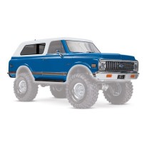 Carrocería Traxxas Chevrolet Blazer 1972 completa en azul con parrilla y paneles laterales – TRX9111X