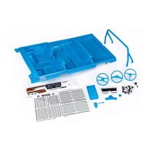 Interior Blazer azul con jaula seguridad Traxxas