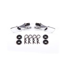 Traxxas Mirrors side chrome (left right) o-rings (4) body clips (4) (fits) TRX9118