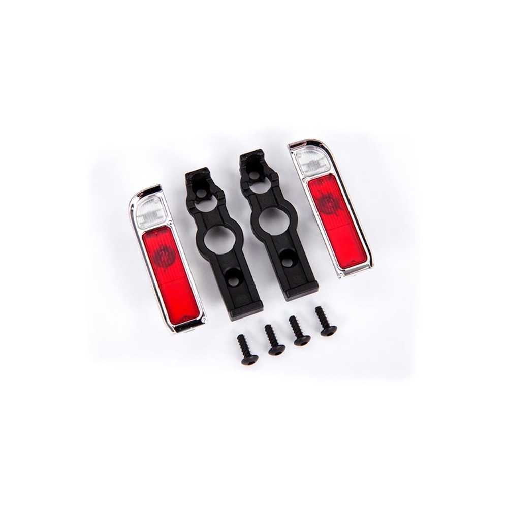 Traxxas Tail light housing chrome (2) lens (2) retainers (left right) TRX9119 Traxxas Tail light housing chrome (2) lens (2) retainers (left right) TRX9119