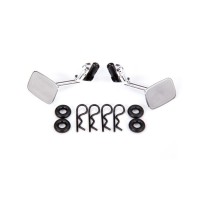 Espejos laterales cromados Chevrolet Blazer 1969 izquierdo y derecho con anillas y clips Traxxas TRX9121