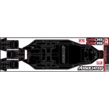 Team Associated RC10SC6.4 FT Chassis Protective Sheet, printed AE71185