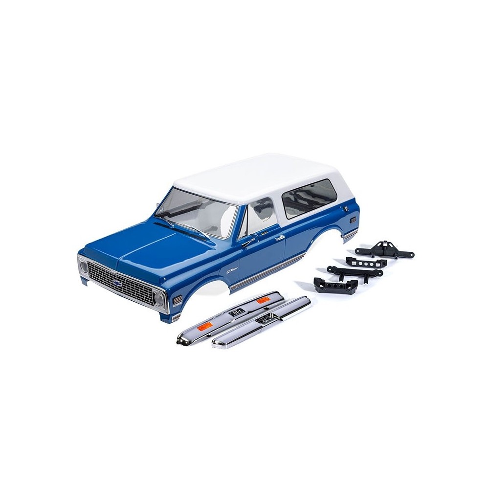 Carrocería Blazer 1972 azul blanco Traxxas