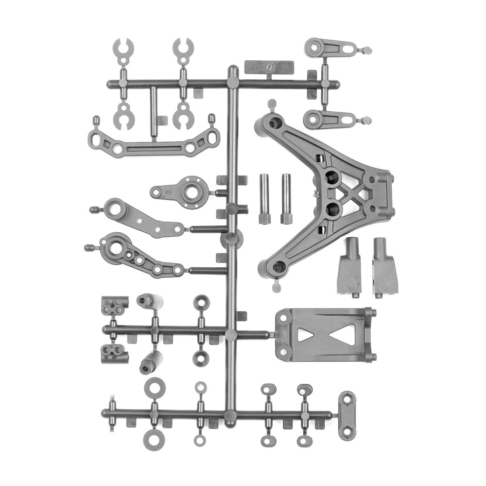 Team Associated DC10 Top Plate Bulkhead, Gray AE72252 Team Associated DC10 Top Plate Bulkhead, Gray AE72252