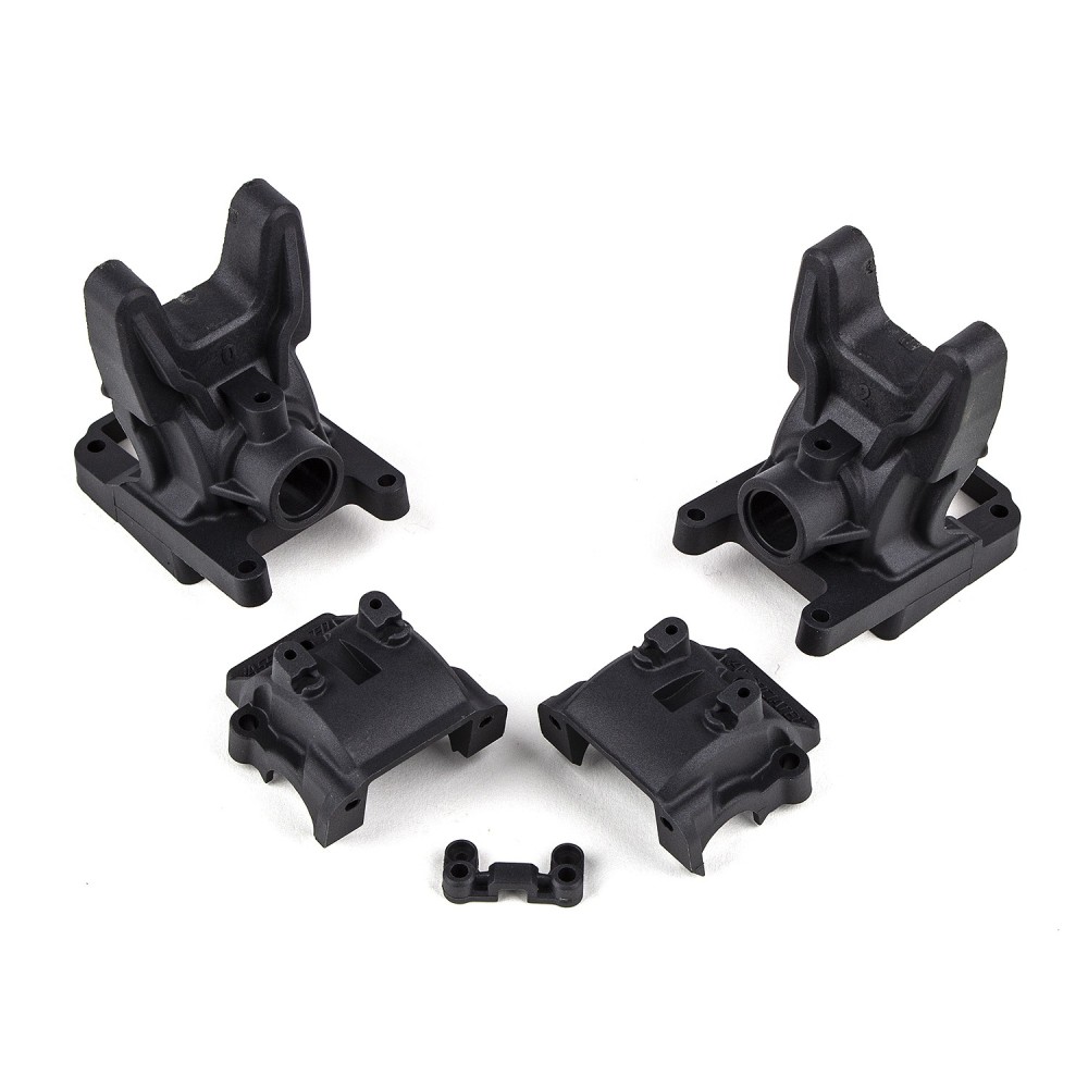 Team Associated RC10B74.2 FT Front Gearboxes, 0 and 2 Diff Heights, carbon AE92326 Team Associated RC10B74.2 FT Front Gearboxes, 0 and 2 Diff Heights, carbon AE92326