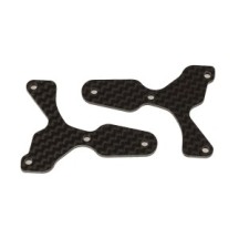 Team Associated RC8B4 FT front lower suspension arm inserts, carbon fiber, 2.0 mm AE81532