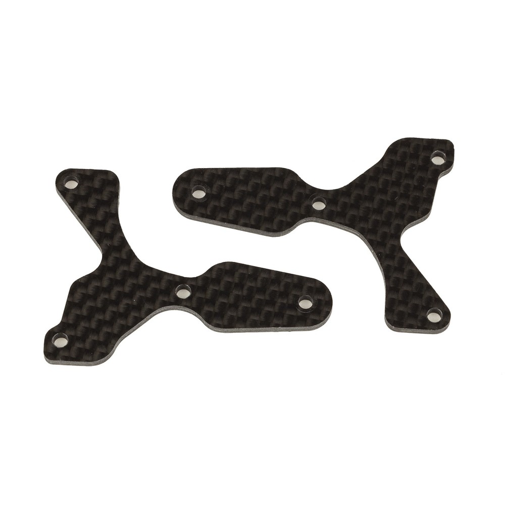 Team Associated RC8B4 FT front lower suspension arm inserts, carbon fiber, 2.0 mm AE81532 Team Associated RC8B4 FT front lower suspension arm inserts, carbon fiber, 2.0 mm AE81532