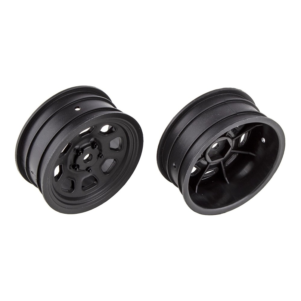 Team Associated SR10 Front Wheels, black AE71096 Team Associated SR10 Front Wheels, black AE71096
