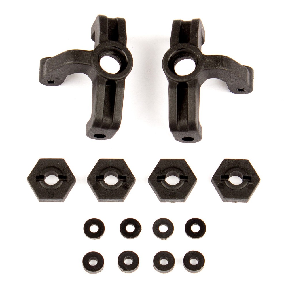 Team Associated Steering Blocks and Wheel Hexes Set AE21508 Team Associated Steering Blocks and Wheel Hexes Set AE21508
