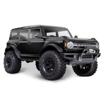 Coche RC Traxxas TRX-4 Ford Bronco 2021 1/10 4WD RTR con carrocería sin clips en color negro Shadow TRX92076-4-BLK