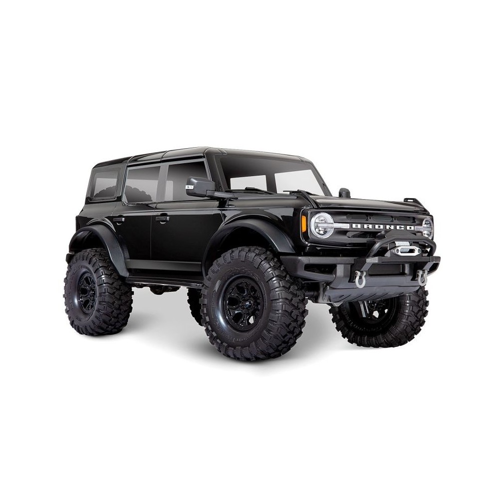 Coche RC Traxxas TRX-4 Ford Bronco 2021 1/10 4WD RTR con carrocería sin clips en color negro Shadow TRX92076-4-BLK Coche RC Traxxas TRX-4 Ford Bronco 2021 1/10 4WD RTR con carrocería sin clips en color negro Shadow TRX92076-4-BLK